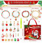 Christmas DIY Jewelry & Craft Advent Calendar for Kids - Fun Festive Toys with Santa, Tree & More(20*22*2cm) - Mekamart Australia
