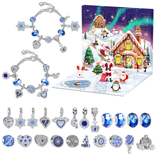 Christmas DIY Jewelry & Craft Advent Calendar(M-28,20*17*1.3cm) - Mekamart Australia