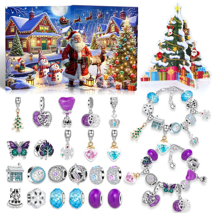 Christmas DIY Jewelry & Craft Advent Calendar(M-34,20*17*1.3cm) - Mekamart Australia