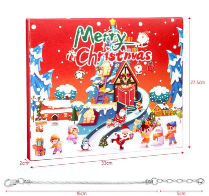 Christmas DIY Jewelry & Craft Advent Calendar(planes-3D-Puzzle-jewelry,33*27.5*6cm) - Mekamart Australia