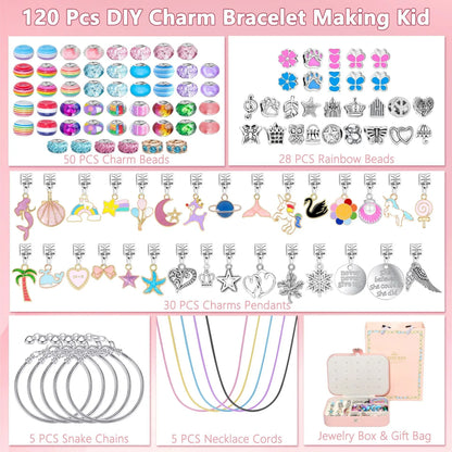 Christmas DIY Jewelry & Craft Advent Calendar(YD-120pcs,16*11*5) - Mekamart Australia