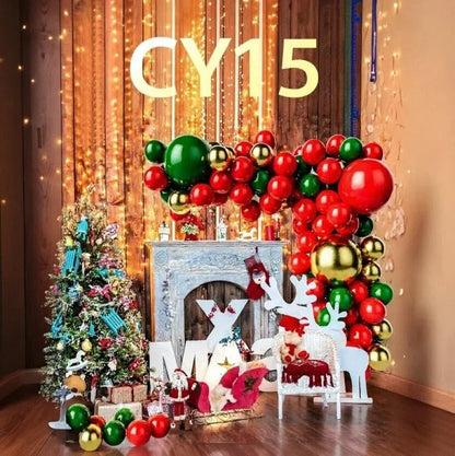 Christmas Balloon 2-Pack Combo: Latex & Foil Holiday Decor | Arch & Tree Sets for 2025 Christmas - Mekamart Australia
