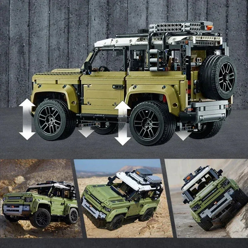Technical Rover Defender Collector'S Building Blocks Set - Mekamart Australia