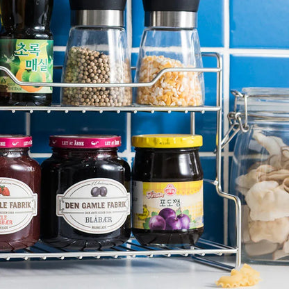 Mini Stainless Steel Kitchen Spice Storage Rack Bathroom And Toilet Organizer Rack-Silver - Mekamart Australia