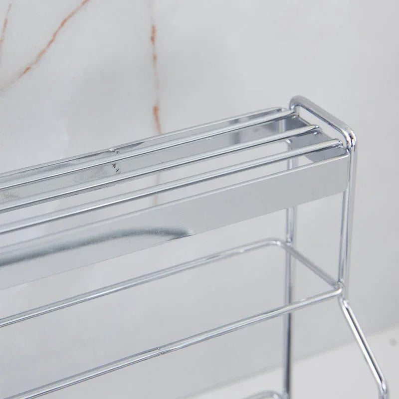 Stainless Steel Kitchen Tableware Storage Rack, With Knife Rack,Spoon And Chopstick Rack-Silver - Mekamart Australia