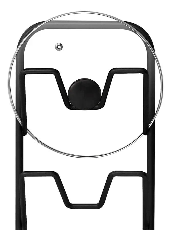 Three-layer Pot Lid Rack Kitchen Countertop Organizer for Cutting Board-Black - Mekamart Australia