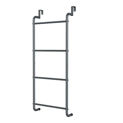 Over The Door Towel Rack Metal Behind Door Hanger for Bathroom Bedroom-Grey - Mekamart Australia