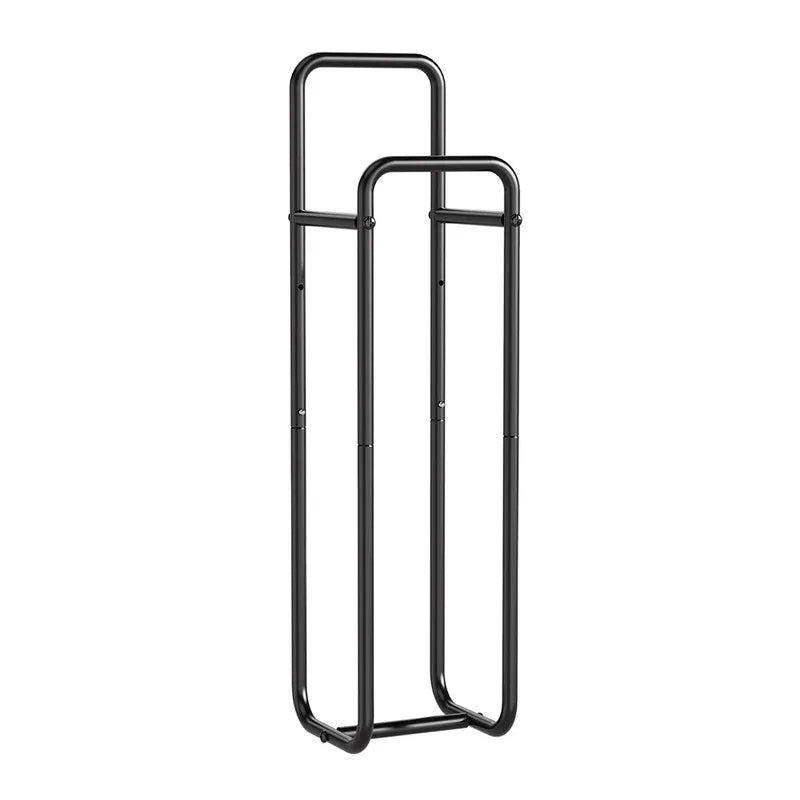 Double-Pole Towel Rack, Wall-Mounted Storage Rack for Bathroom,Black - Mekamart Australia