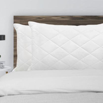 Royal Comfort Luxury Bamboo Blend Quilted Pillow Twin Pack Extra Fill Support - Mekamart Australia