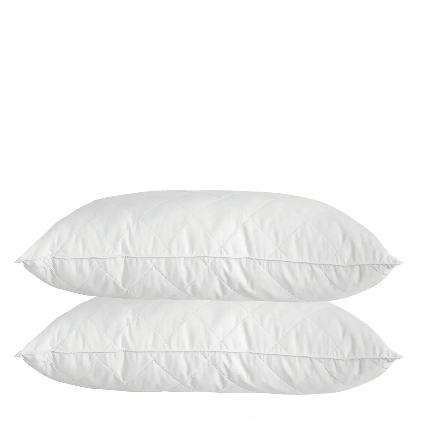 Royal Comfort Luxury Bamboo Blend Quilted Pillow Twin Pack Extra Fill Support - Mekamart Australia