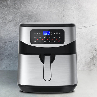 Kitchen Couture 12 Litre Air Fryer Multifunctional LCD One Touch Display Silver - Mekamart Australia
