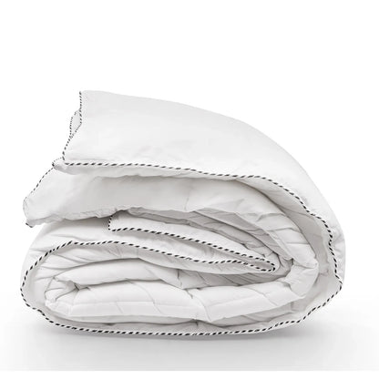 Royal Comfort Bamboo Blend Quilt 250GSM Luxury Duvet 100% Cotton Cover - Double - White - Mekamart Australia