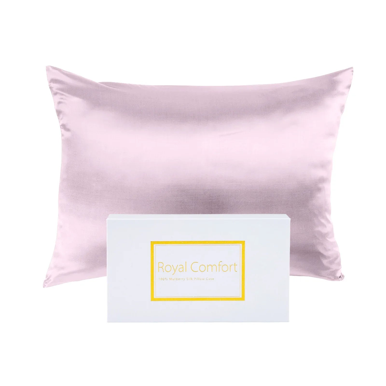 Royal Comfort Pure Silk Pillow Case 100% Mulberry Silk Hypoallergenic Pillowcase - Lilac - Mekamart Australia