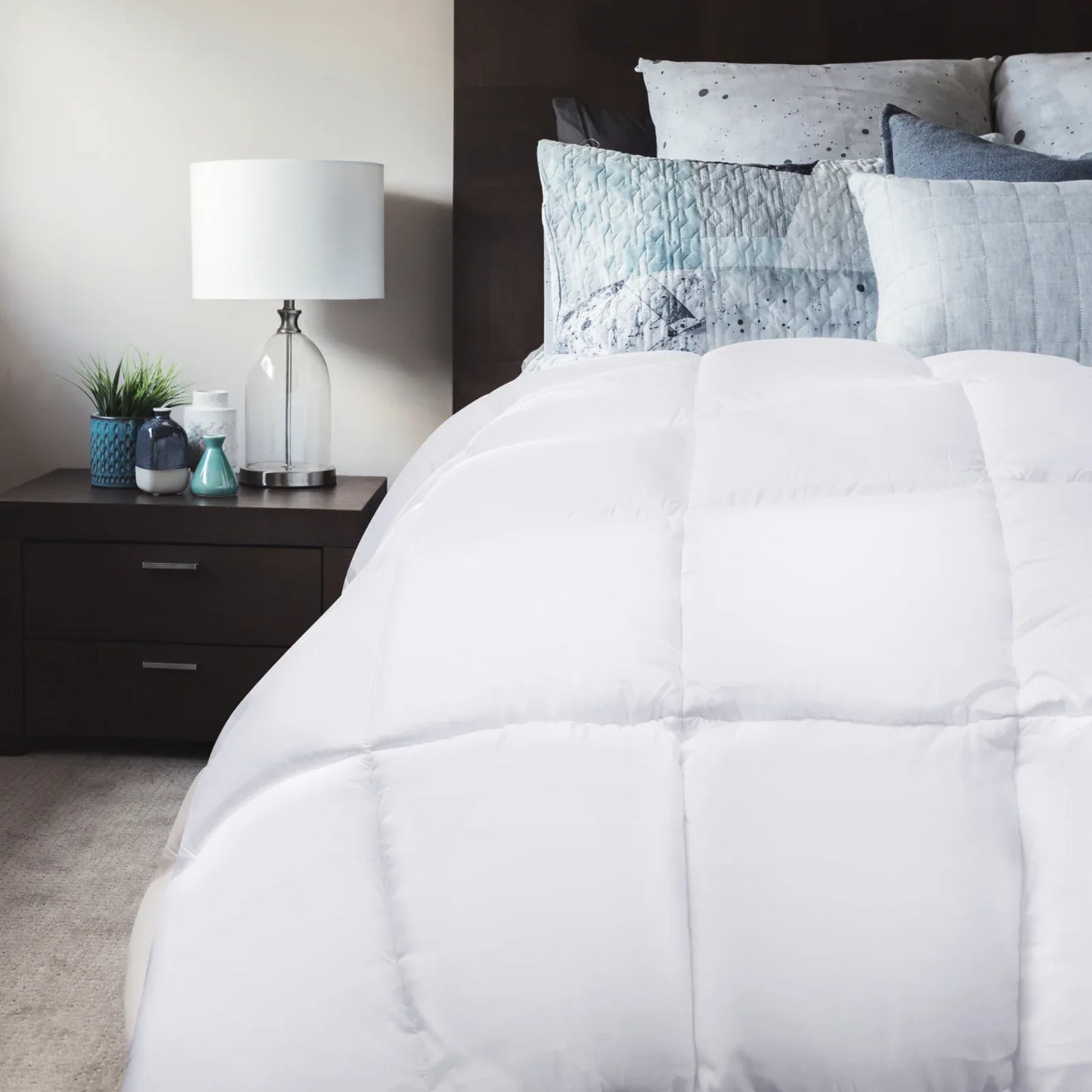 Royal Comfort 800GSM Silk Blend Quilt Duvet Ultra Warm Winter Weight - Double - White - Mekamart Australia