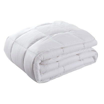 Royal Comfort 800GSM Silk Blend Quilt Duvet Ultra Warm Winter Weight - Queen - White - Mekamart Australia