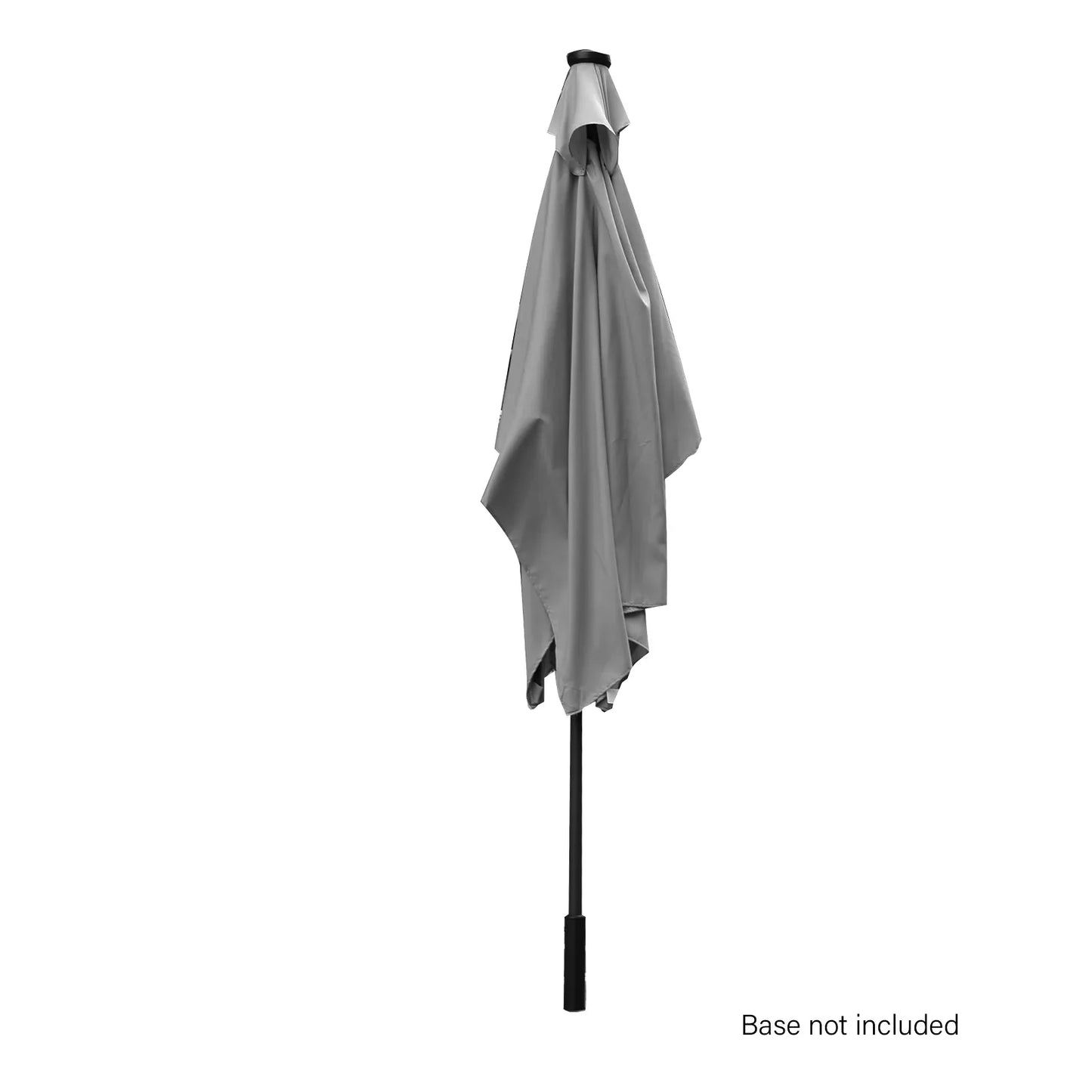 Arcadia Furniture Umbrella 3 Metre Umbrella with Solar LED Lights Garden Yard - Grey - Mekamart Australia