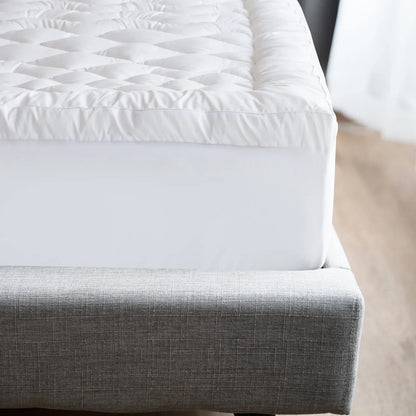 Royal Comfort 1200GSM Deluxe 7-Zone Mattress Topper Luxury Gusset Breathable - Single - White - Mekamart Australia