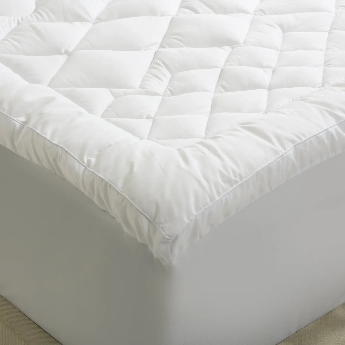 Royal Comfort 1200GSM Deluxe 7-Zone Mattress Topper Luxury Gusset Breathable - King - White - Mekamart Australia