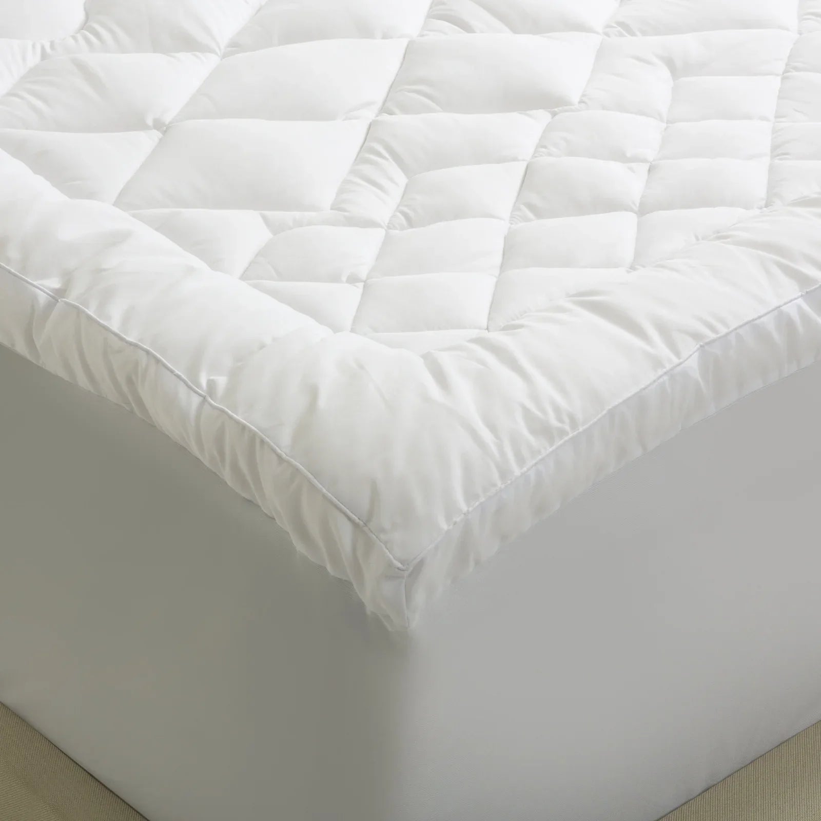 Royal Comfort 1200GSM Deluxe 7-Zone Mattress Topper Luxury Gusset Breathable - King - White - Mekamart Australia