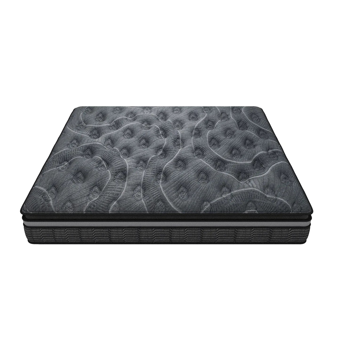 Cloud Zone Double Layer Euro Top Pocket Spring Mattress Plush Medium Firm 34cm - Single - Mekamart Australia