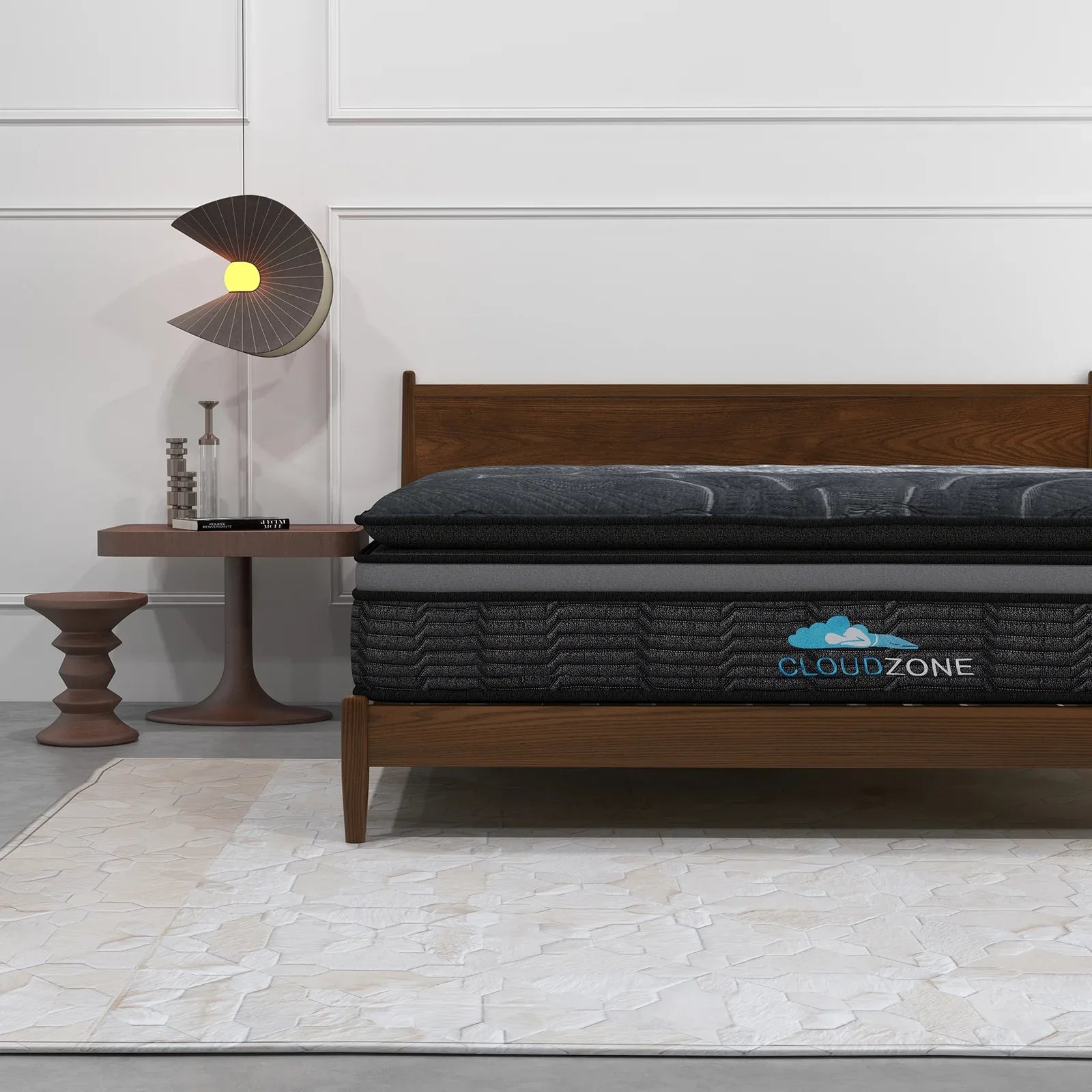 Cloud Zone Double Layer Euro Top Pocket Spring Mattress Plush Medium Firm 34cm - Single - Mekamart Australia
