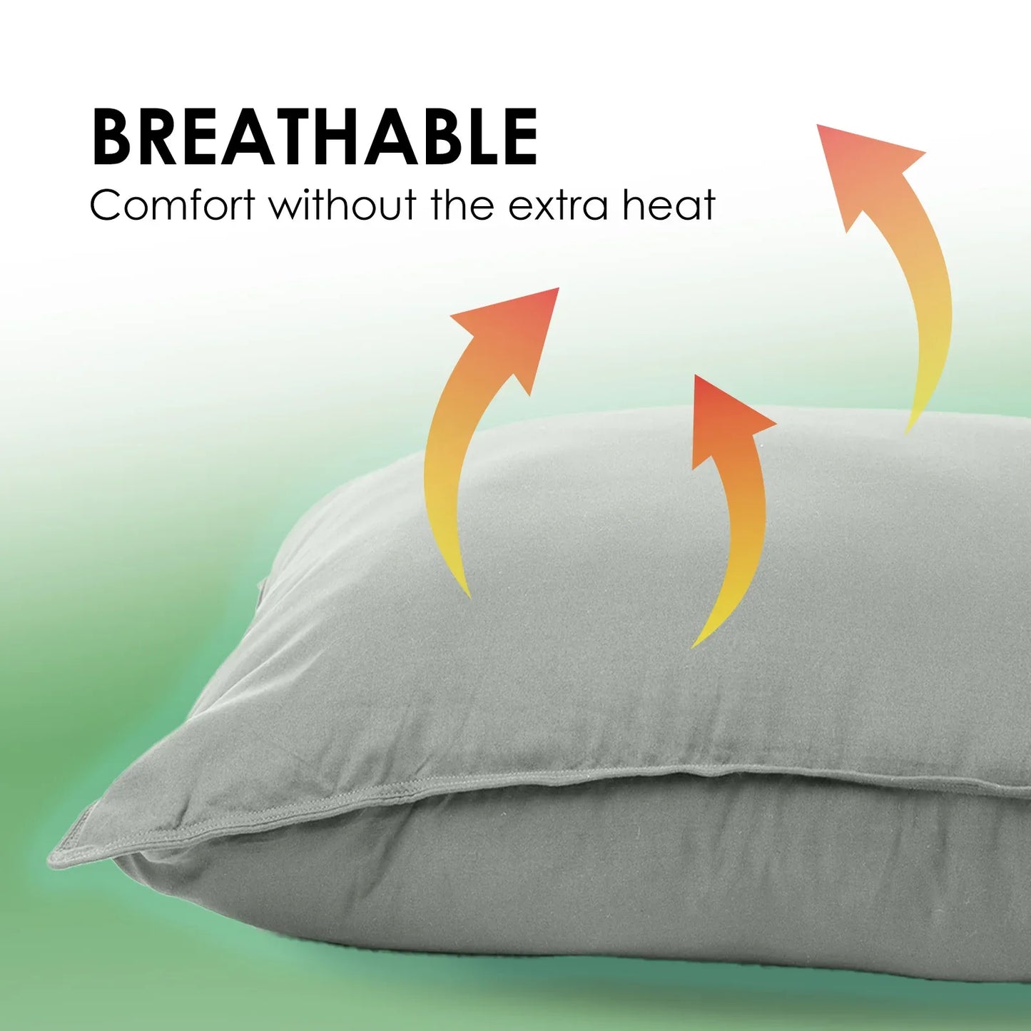 Royal Comfort Charcoal Bamboo Pillow Hotel Quality Luxury Twin Pack - Mekamart Australia