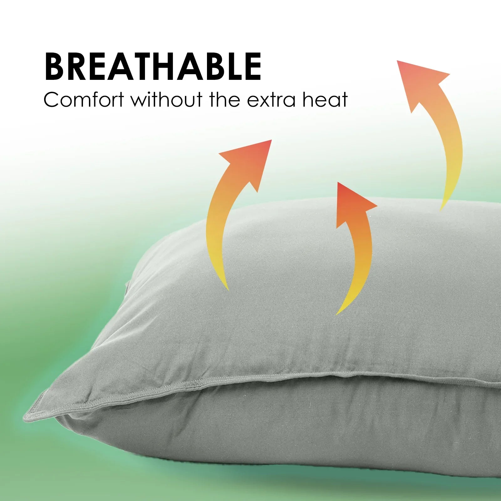 Royal Comfort Charcoal Bamboo Pillow Hotel Quality Luxury Twin Pack - Mekamart Australia