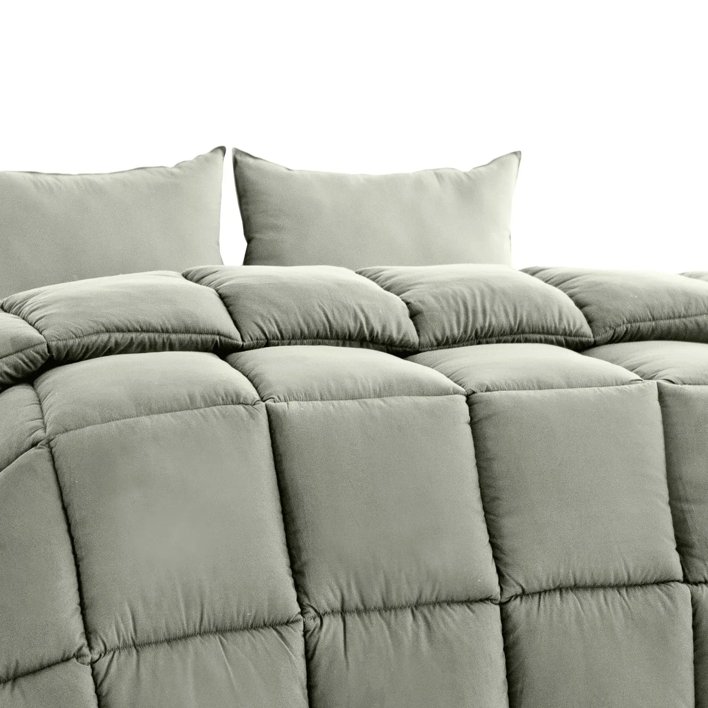 Royal Comfort 350GSM Charcoal Bamboo Quilt Luxury Bedding Duvet All Seasons - Double - Charcoal - Mekamart Australia