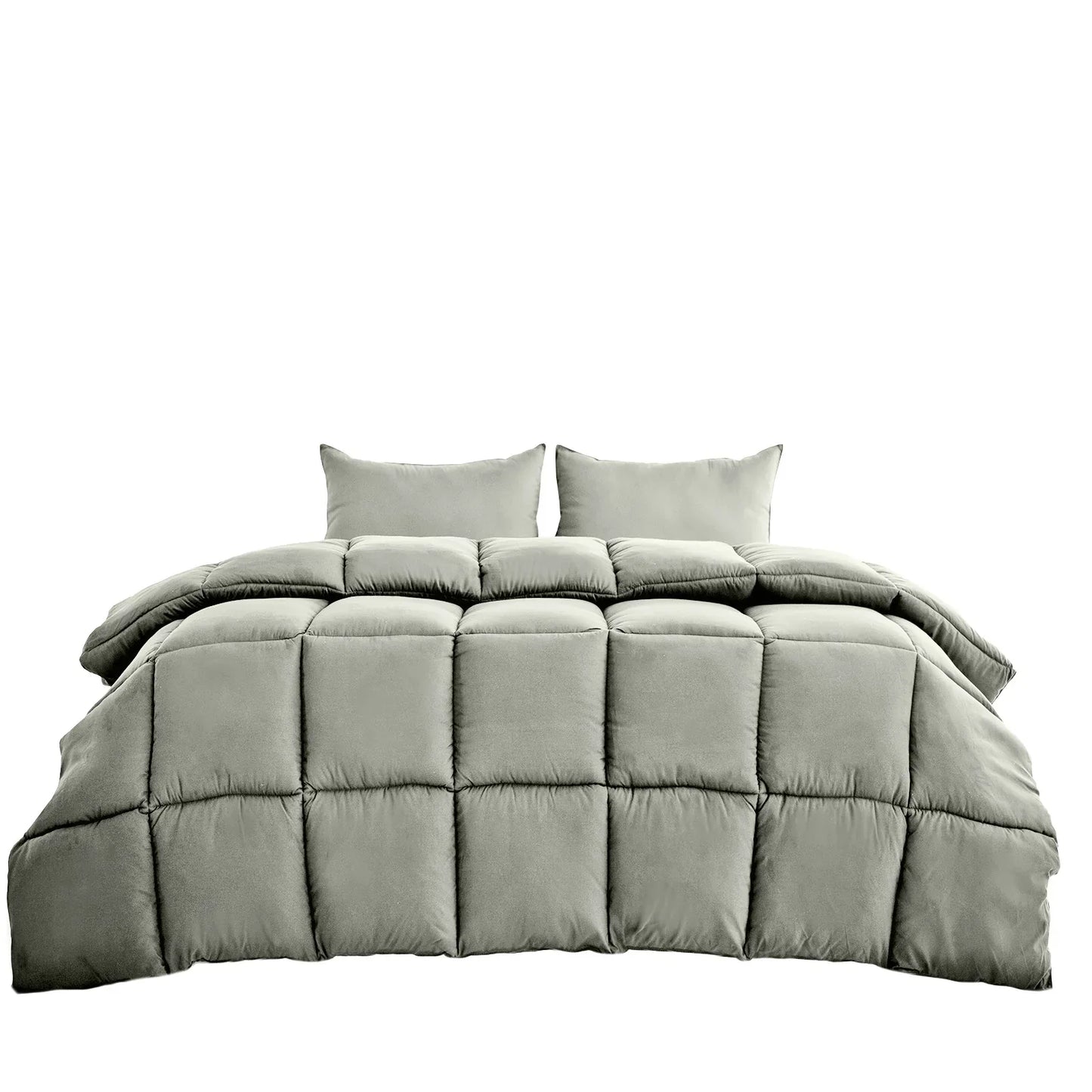 Royal Comfort 350GSM Charcoal Bamboo Quilt Luxury Bedding Duvet All Seasons - Double - Charcoal - Mekamart Australia