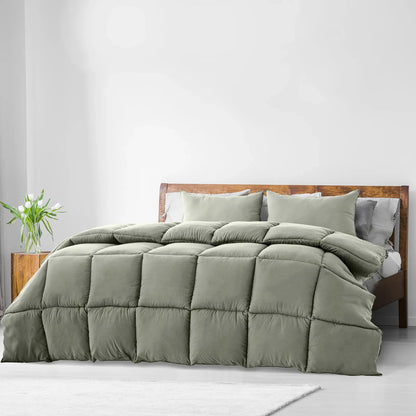 Royal Comfort 350GSM Charcoal Bamboo Quilt Luxury Bedding Duvet All Seasons - Double - Charcoal - Mekamart Australia