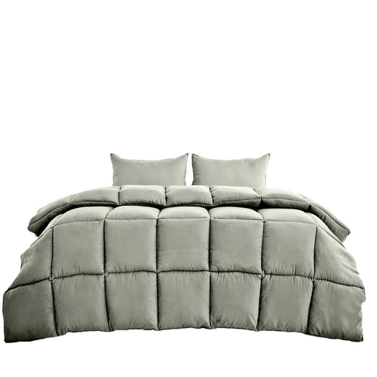 Royal Comfort 350GSM Charcoal Bamboo Quilt Luxury Bedding Duvet All Seasons - King - Charcoal - Mekamart Australia