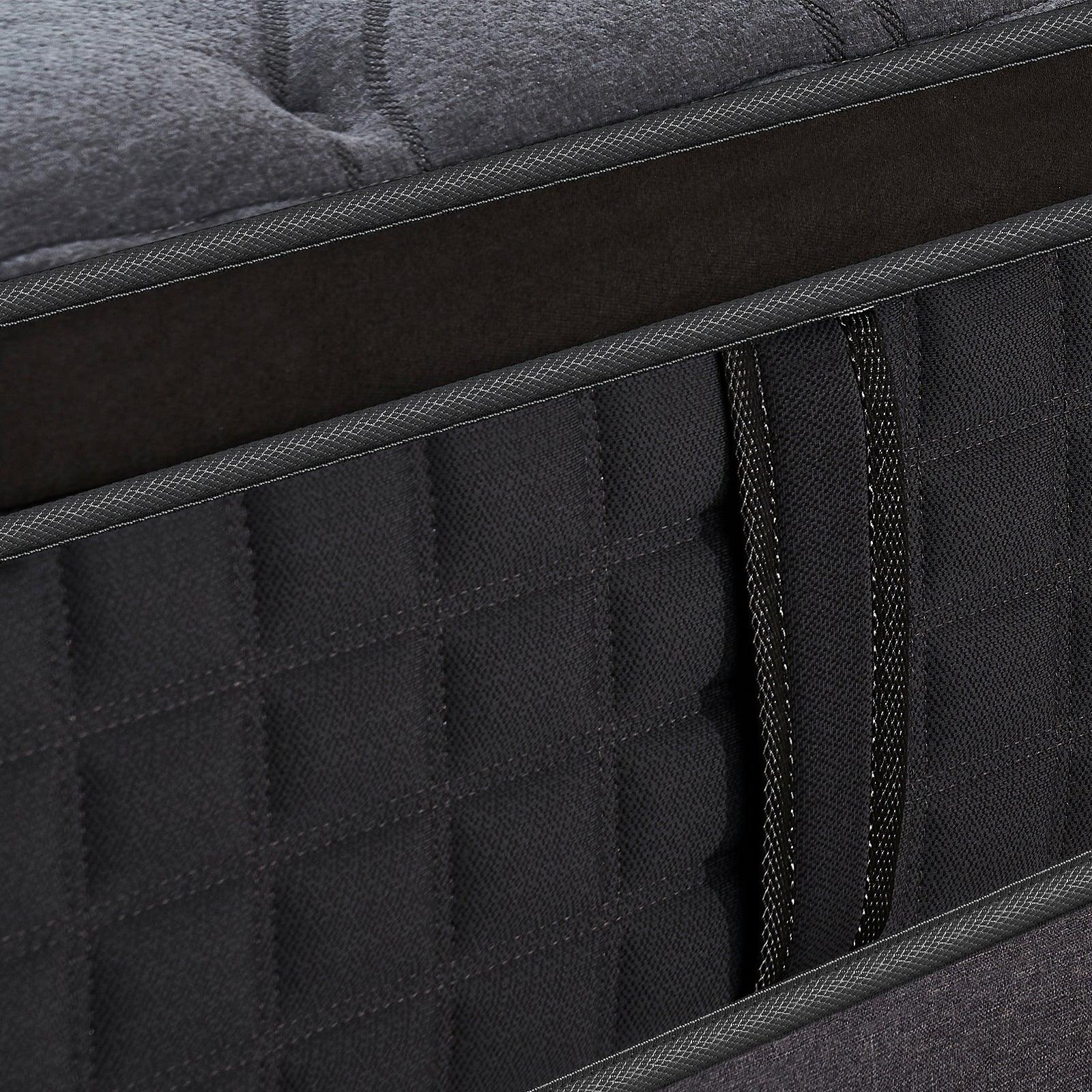 Eco Lux Euro Top 7 -Zone Pocket Spring Mattress Plush Edge Support Medium Firm - Single - Mekamart Australia