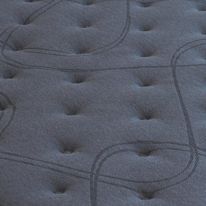 Eco Lux Euro Top 7 -Zone Pocket Spring Mattress Plush Edge Support Medium Firm - Single - Mekamart Australia