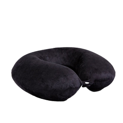 Milano Decor Memory Foam Travel Neck Pillow With Clip Cushion Support Soft Black - Mekamart Australia