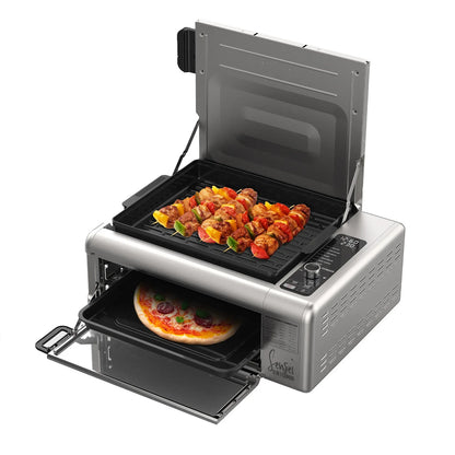 Kitchen Couture 9-In-1 Sensei XL Flip Air Fryer Oven Grill Stainless Steel - Mekamart Australia