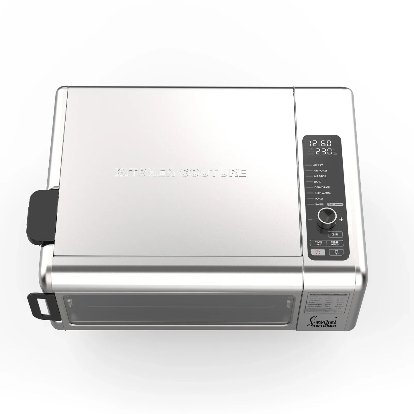 Kitchen Couture 9-In-1 Sensei XL Flip Air Fryer Oven Grill Stainless Steel - Mekamart Australia