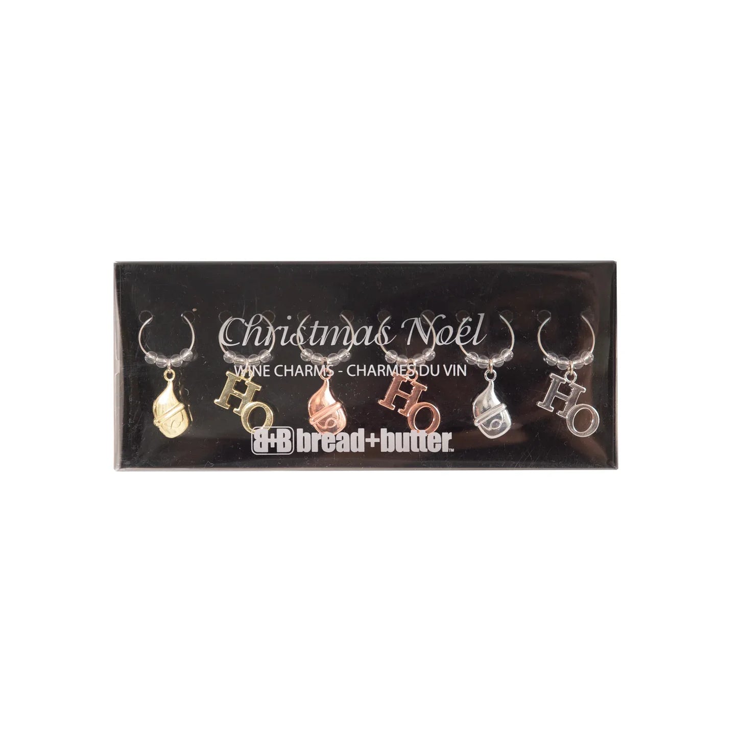 Bread and Butter (3) Santa and (3) HO Wine Charms - 6 Pack - Mekamart Australia