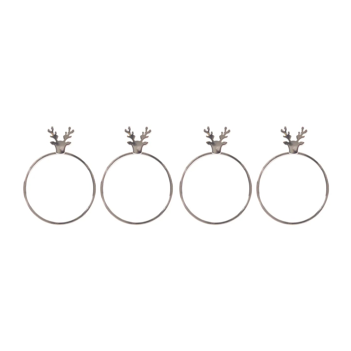 Bread and Butter Napkin Rings - Stag Head - 4 Pack - Mekamart Australia