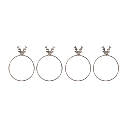 Bread and Butter Napkin Rings - Stag Head - 4 Pack - Mekamart Australia