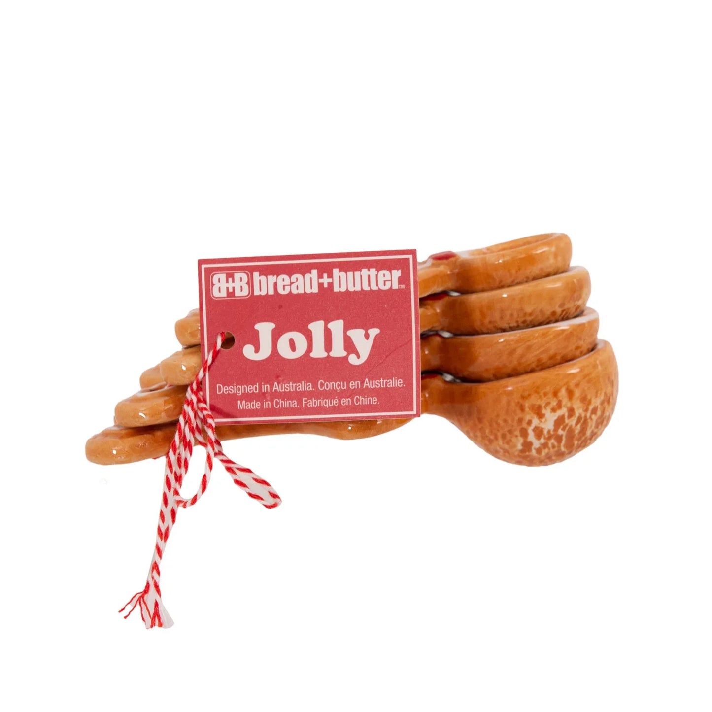 Bread and Butter Figurine Gingerbread Man Spoons 4 Pack - Mekamart Australia