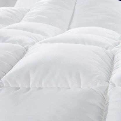 500GSM Soft Goose Feather Down Quilt Duvet 95% Feather 5% Down All-Seasons - Single - White - Mekamart Australia