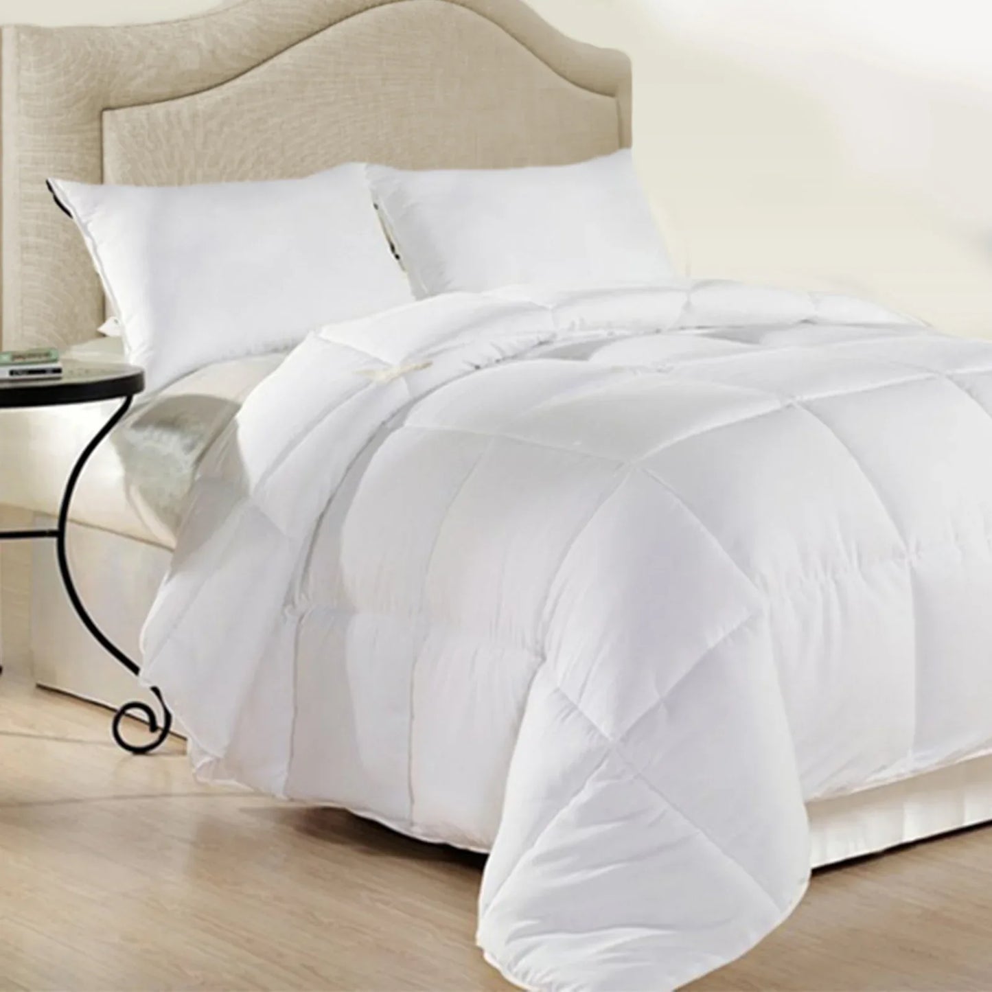 Royal Comfort 500GSM Plush Duck Feather Down Quilt Ultra Warm Soft - All Seasons - Double - White - Mekamart Australia