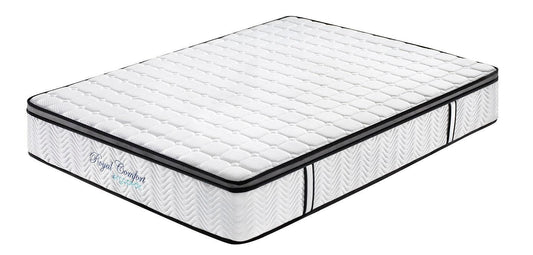 Ergopedic Mattress 5 Zone Latex Pocket Spring Mattress In A Box 30cm - Queen - White Grey Black - Mekamart Australia
