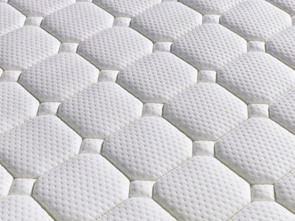 Ergopedic Mattress 5 Zone Latex Pocket Spring Mattress In A Box 30cm - Queen - White Grey Black - Mekamart Australia
