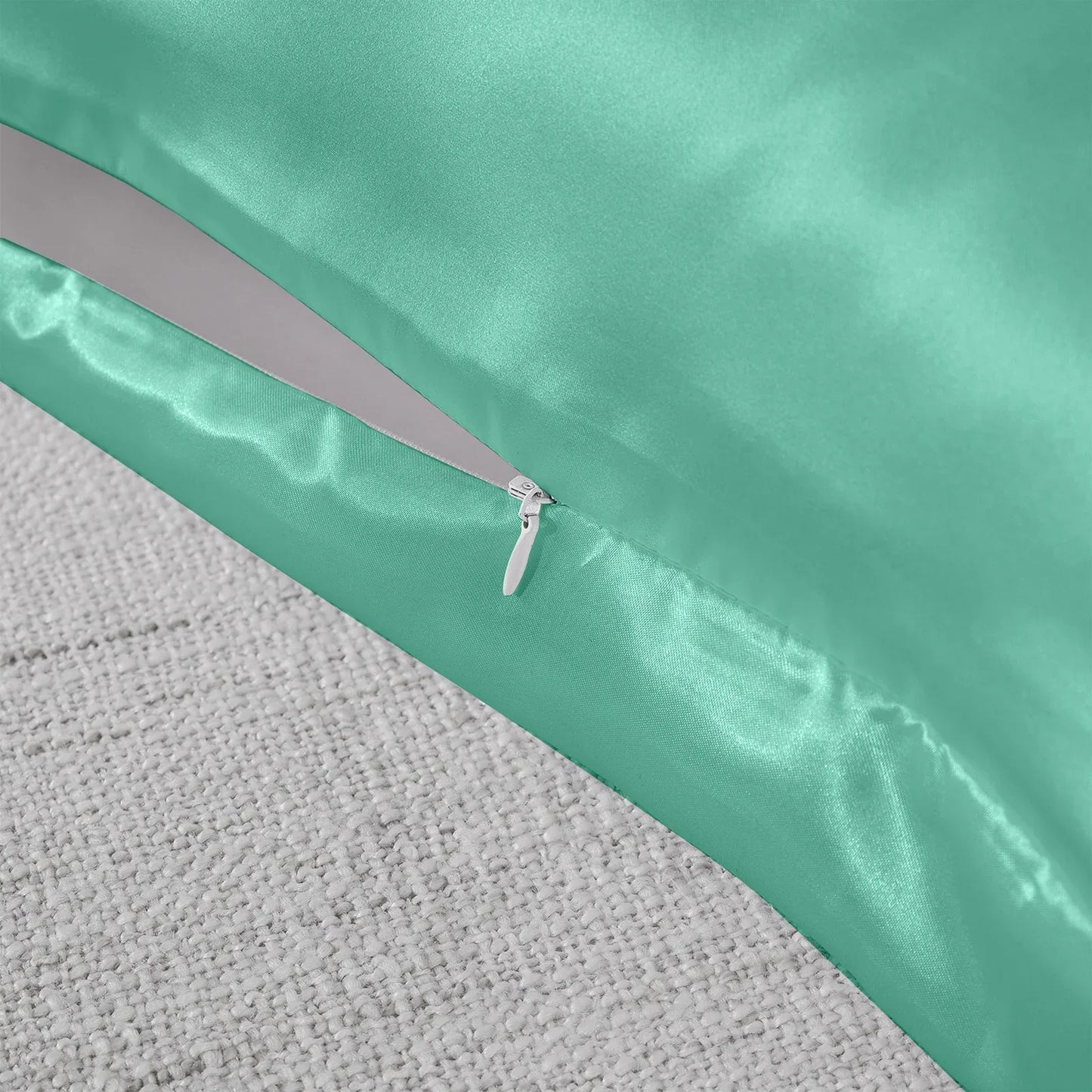 Royal Comfort Mulberry Soft Silk Hypoallergenic Pillowcase Twin Pack 51 x 76cm - Mint - Mekamart Australia