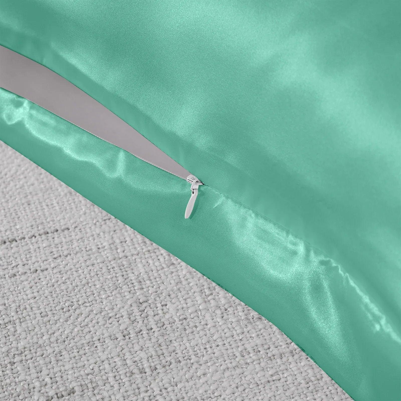 Royal Comfort Mulberry Soft Silk Hypoallergenic Pillowcase Twin Pack 51 x 76cm - Mint - Mekamart Australia
