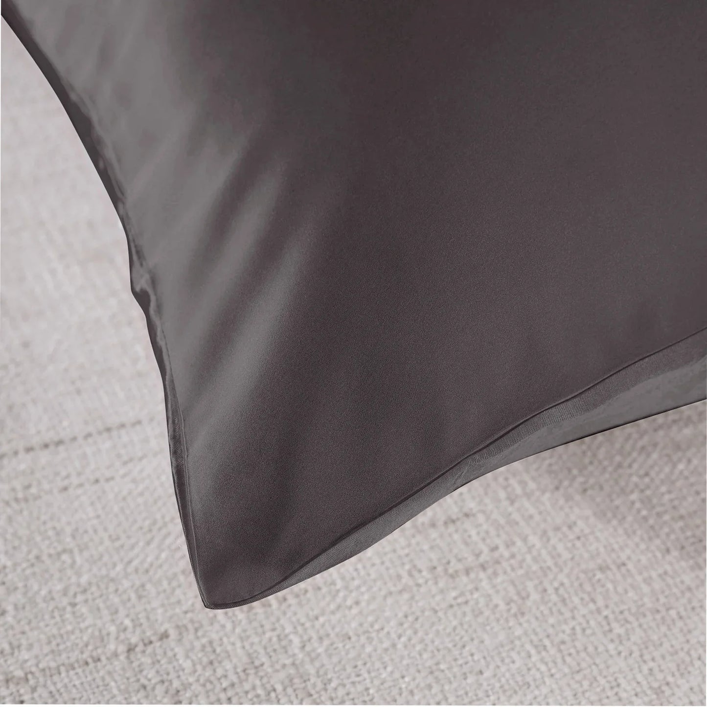 Royal Comfort Pure Silk Pillow Case 100% Mulberry Silk Hypoallergenic Pillowcase - Charcoal - Mekamart Australia