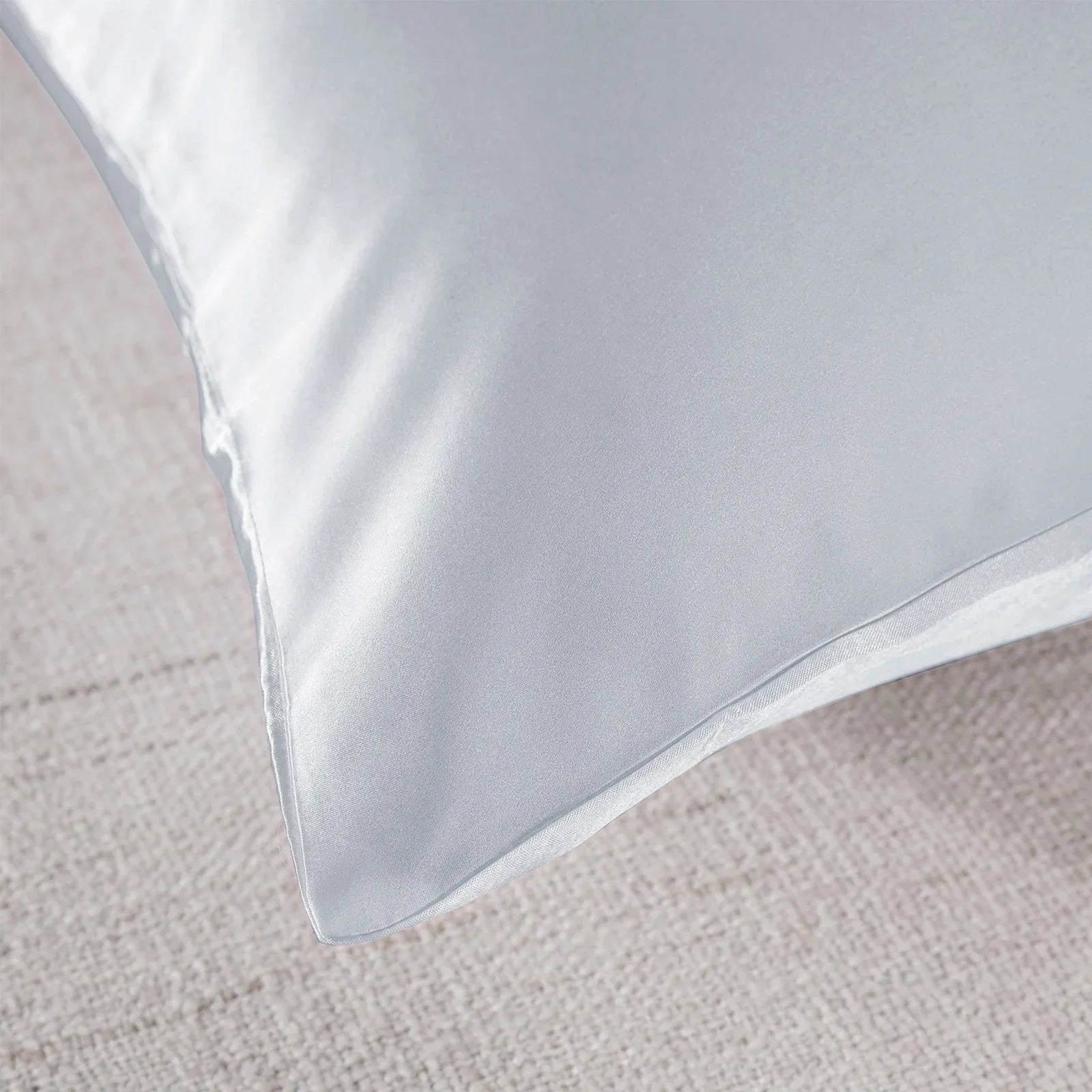 Royal Comfort Pure Silk Pillow Case 100% Mulberry Silk Hypoallergenic Pillowcase - Silver - Mekamart Australia