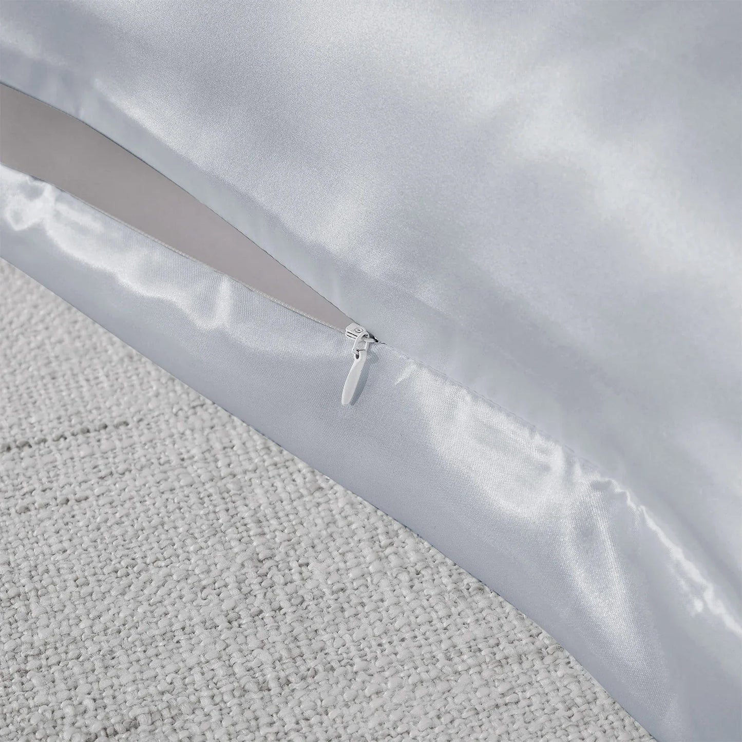 Royal Comfort Pure Silk Pillow Case 100% Mulberry Silk Hypoallergenic Pillowcase - Silver - Mekamart Australia
