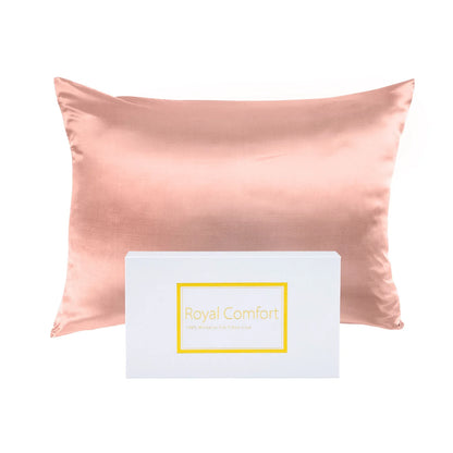 Royal Comfort Pure Silk Pillow Case 100% Mulberry Silk Hypoallergenic Pillowcase - Blush - Mekamart Australia